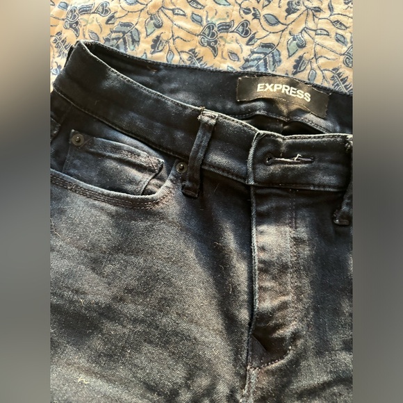 Express super soft jean leggings mid rise 4R - Picture 3 of 7